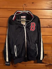 Mitchell & Ness Boston Red Sox Windbreaker Jacket Cooperstown Collection Size XL