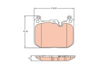 TRW Bremsbelagsatz Scheibenbremse GDB2137 FüR Mini Clubman F56 F54 F55 F60 F57