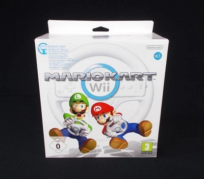 Wii MARIOKART Mario Kart with Wheel - Nintendo Wii 2008 - New & Factory Sealed - Image 1 of 4