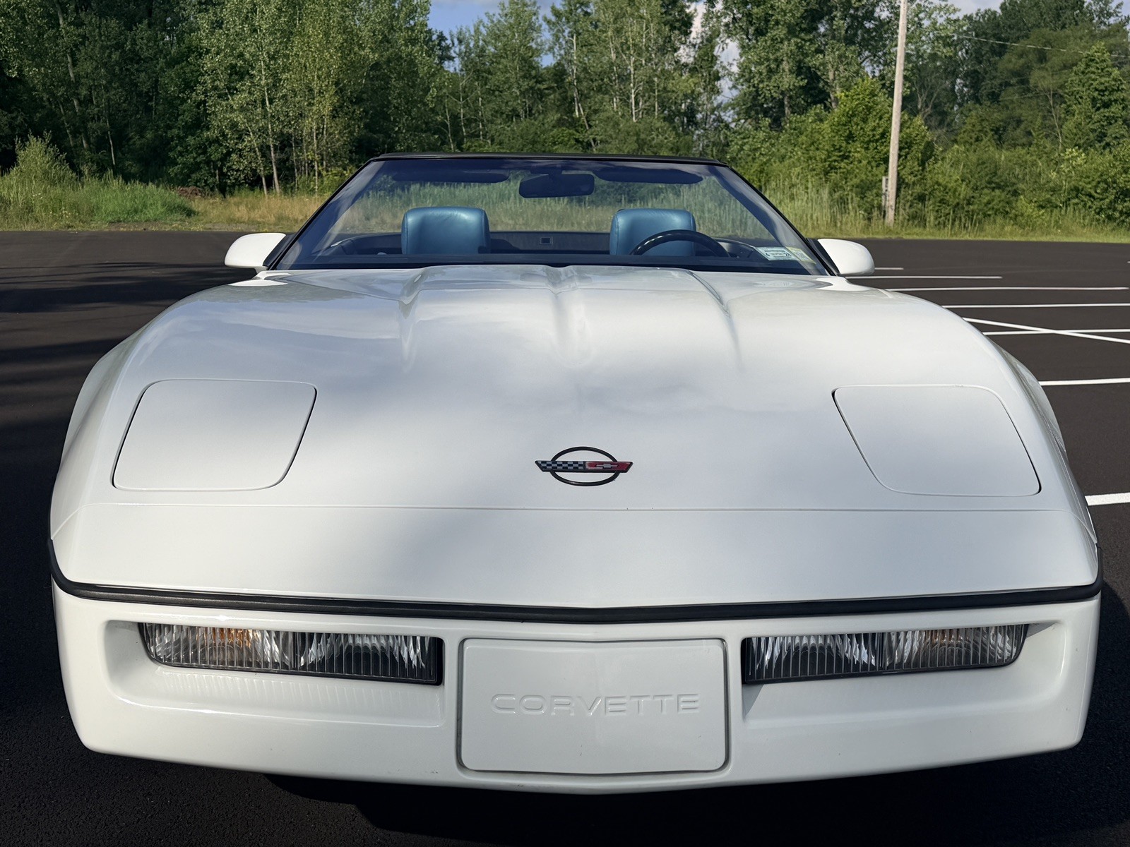 1989 White Chevrolet Corvette   | C4 Corvette Photo 3