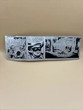 Vintage Lone Ranger Comic Strip Aluminum Lithography Plate 1967 Newspaper