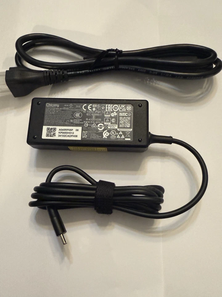 Chicony A18-045N1A USB-C 20V 2.25 Amp 45W Laptop AC Adapter Charger Power Supply - Image 2 of 4