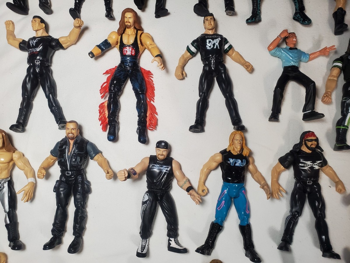 WWF WWE Huge Vintage 90s 2000s Lot of 41 Wrestling Action Figures