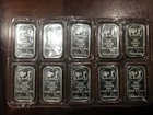10 SilverTowne 1 .oz bars .999 Silver Prospector sealed 23 years on eBay
