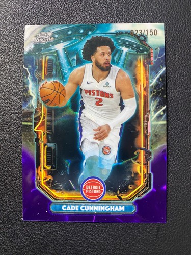 2025-26 Topps Chrome Cade Cunningham ET Purple Refractor /150