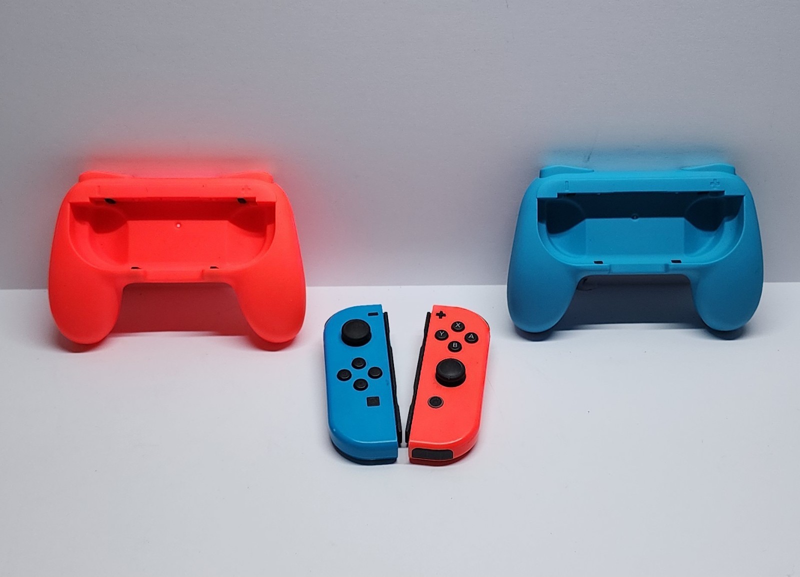 Nintendo Switch Joy-Con Controllers Neon Red Neon Blue Wireless Pair L/R Tested