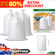 12X Sand Bags,Heavy Duty Woven Gravel Bags,20" X 30" Sacks,Used  Flood Control,B