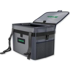 Car Trash Can with Lid&20 Bag-Collapsible Leakproof Garbage Bin-Adjustable Strap