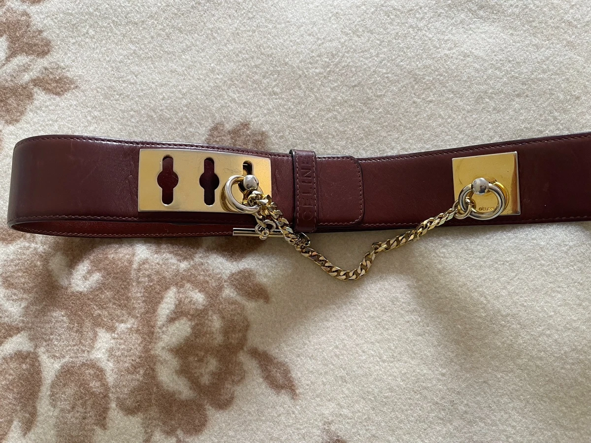 CELINE レディース バレットチェーン レザー ベルト Women's CELINE Chain Belt Belts for sale | eBay