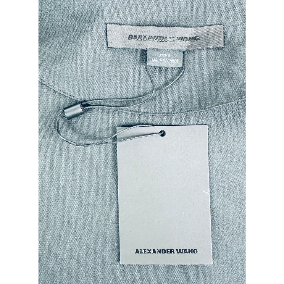 Chaleco Alexander Wang Metropolis Negro Rosa Largo Cremallera Completa Para Mujer Talla 8 Nuevo Con Etiquetas Foto 4 de 4