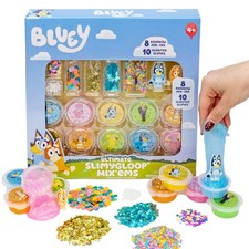 Bluey Ultimate SLIMYGLOOP Mix  EMS - 10 Scented Slimes  8 Mixins