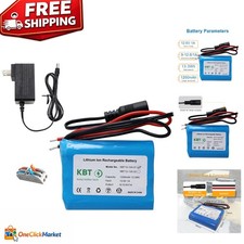 12V Rechargeable Li-ion Battery with Charger - Ideal for All 12V Devices