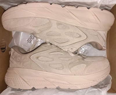 ?HOKA CLIFTON SUEDE Men\'s Beige and Navy Athletic LifeStyle size 10.5 *EUC s-l400.jpg main image 3