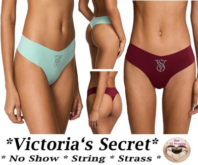 Victoria's Secret * No Show * String * Nahtlos * Thong * Strass