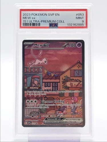MEW EX 2023 POKEMON SCARLET & VIOLET 151 BLACK STAR PROMO #053 PSA 9 Q4444