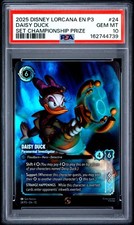 2025 DISNEY LORCANA EN P3-PROMO 24 DAISY DUCK - PARANORMAL INVESTIGATOR PSA 10