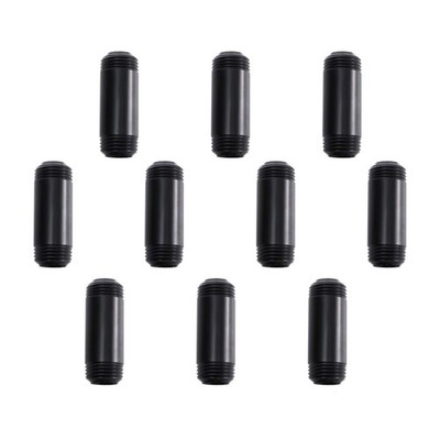 1/2'' x 2'' Black Painted Iron Pipe, Home TZH 10 Pack Paint 2 Inch, 