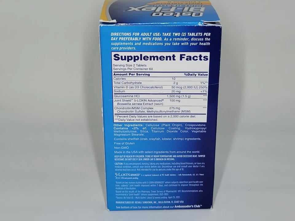 Osteo Bi-Flex Triple Fuerza Suplemento 120 Tabs, Exp: ENERO 2026 Foto 2 de 3