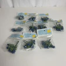 Bridal Roses Floral Accessories Rosebuds Lot Of 10 Blue Crafting NWOT Wedding