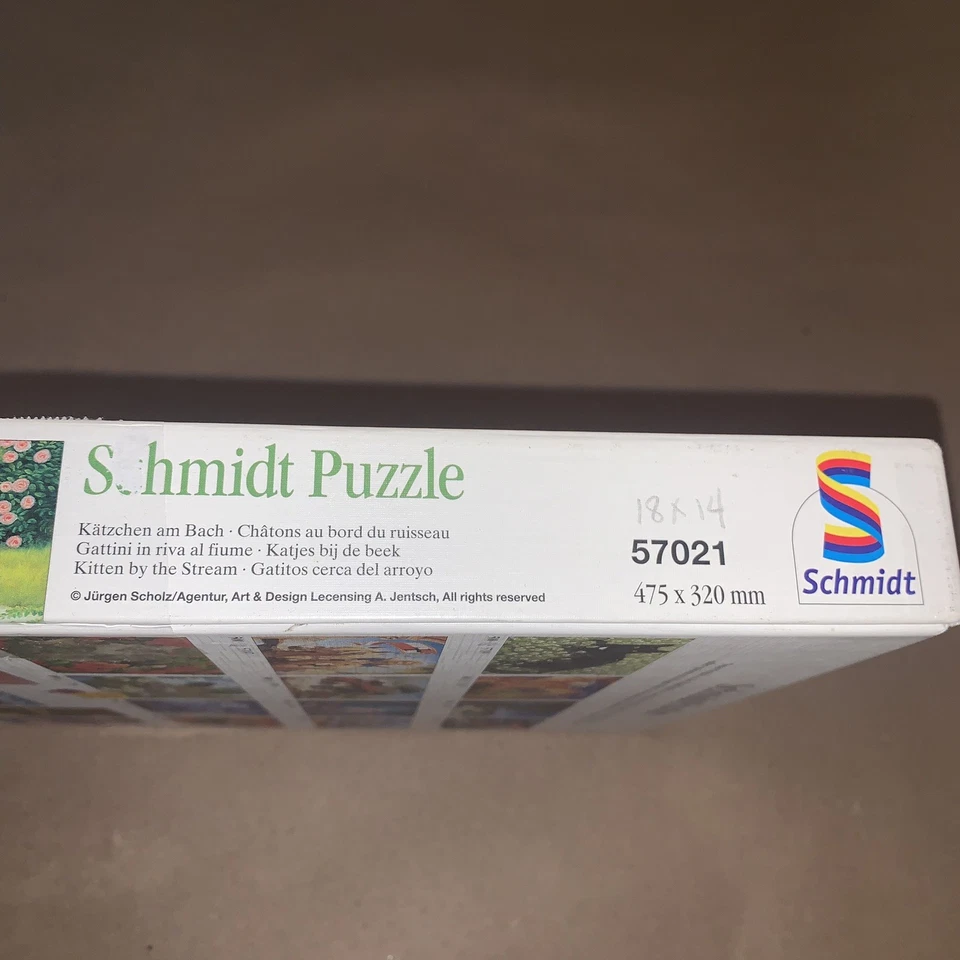 Rompecabezas gato Schmidt Kitten By The Stream 500 piezas Foto 4 de 4