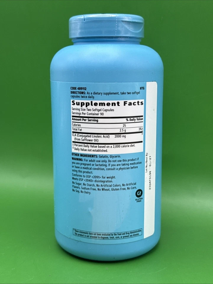 GNC Total Lean CLA 180 Count Stimulant Free Support for Muscle Tone 1/27 - Image 2 of 3