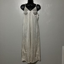 Vintage Vanity Fair Long Maxi Cream Slip