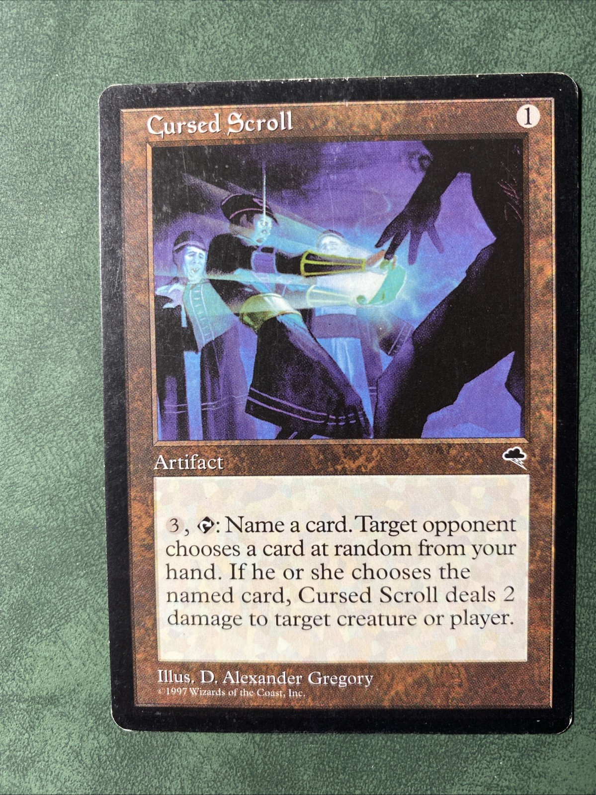 MTG Cursed Scroll - Tempest LP/Light Play