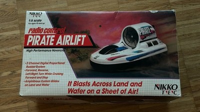1980 RC NIKKO PIRATE HOVERCRAFT 1:6 RADIO CONTROL WITH BOX - Luftkissen Boot
