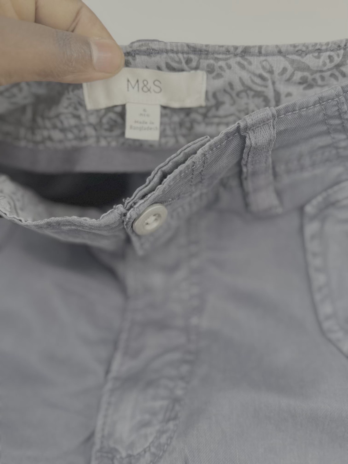 M&S Womens Cargo Trousers UK 6 Regular Navy Lyocell Stretch Utility Casual Pants image 4