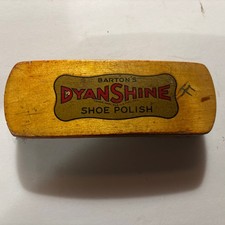 ViNTaGE Barton s Dyanshine Wooden Shoe Shine Brush Natural Horsehair 7.5