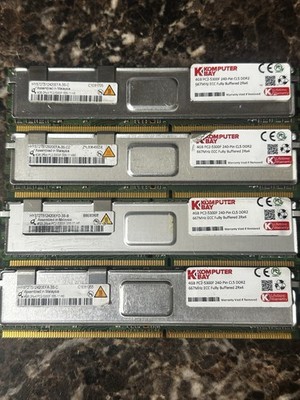 KomputerBay 4x4gb Pc2-5300F 555 DDR2 667MHz Fully Buffered ECC Ram *UNTESTED*