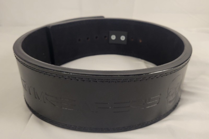 Gym Reapers 10mm Lever Belt Size Medium 30-38" Weightlifting Powerlifting Black 