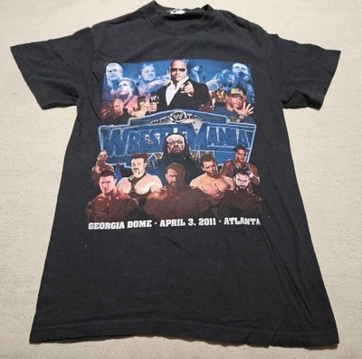 Wrestlemania 27 Delta TShirt Authentic Undertaker John Cena Double Sided Atlanta