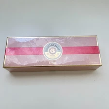 New Sealed Roger & Gallet Paris Rose Perfumed Soap 3x 3.5 oz Bars In Set