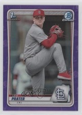 2020 Bowman Draft Chrome Purple Refractor 103/250 Levi Prater #BD-125 1k5