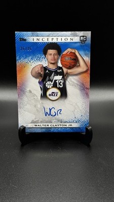 Walter Clayton Jr 2025-26 Topps Inception Blue Rookie Auto On-Card /25 Bookend
