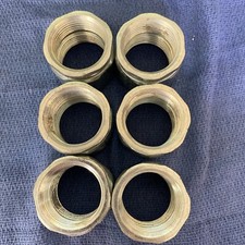 LOT OF 6 NEW 1" 3-PIECE THREADED RIDGID COUPLINGS