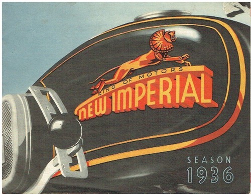 NEW IMPERIAL MODEL 23 30 36 40 46 70 76 80 90 & 100 ORIG. 1936 UK SALES BROCHURE