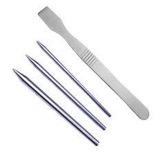 Smoothing Tool  3 Stainless Steel Lacing Needles Paracord Fid Kit