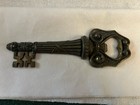 Vintage Skeleton Key-Heart Shaped Brass Bottle Opener Made in Italy — photo 1