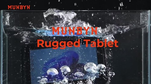 MUNBYN Rugged Mobile Tablet 10.1 inch Windows 11 Pro Outdoor Work Tablet 8+128GB - Video 1 of 1