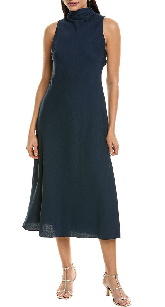 Ted Baker London Eleanar Cowl Neck Midi Slip Dress Sz 0 NWT