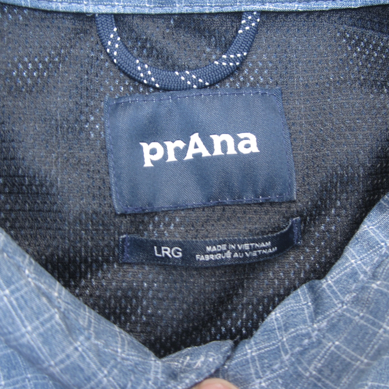 prana button up hiking camp fishing hunting vented shirt