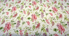 White Floral Solita Elegance Mill Creek Drapery Upholstery Fabric by the yard
