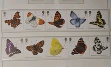 GB 2013   BUTTERFLIES  - SET OF 10 1st CLASS STAMPS - SG 3499-3508  - MNH 