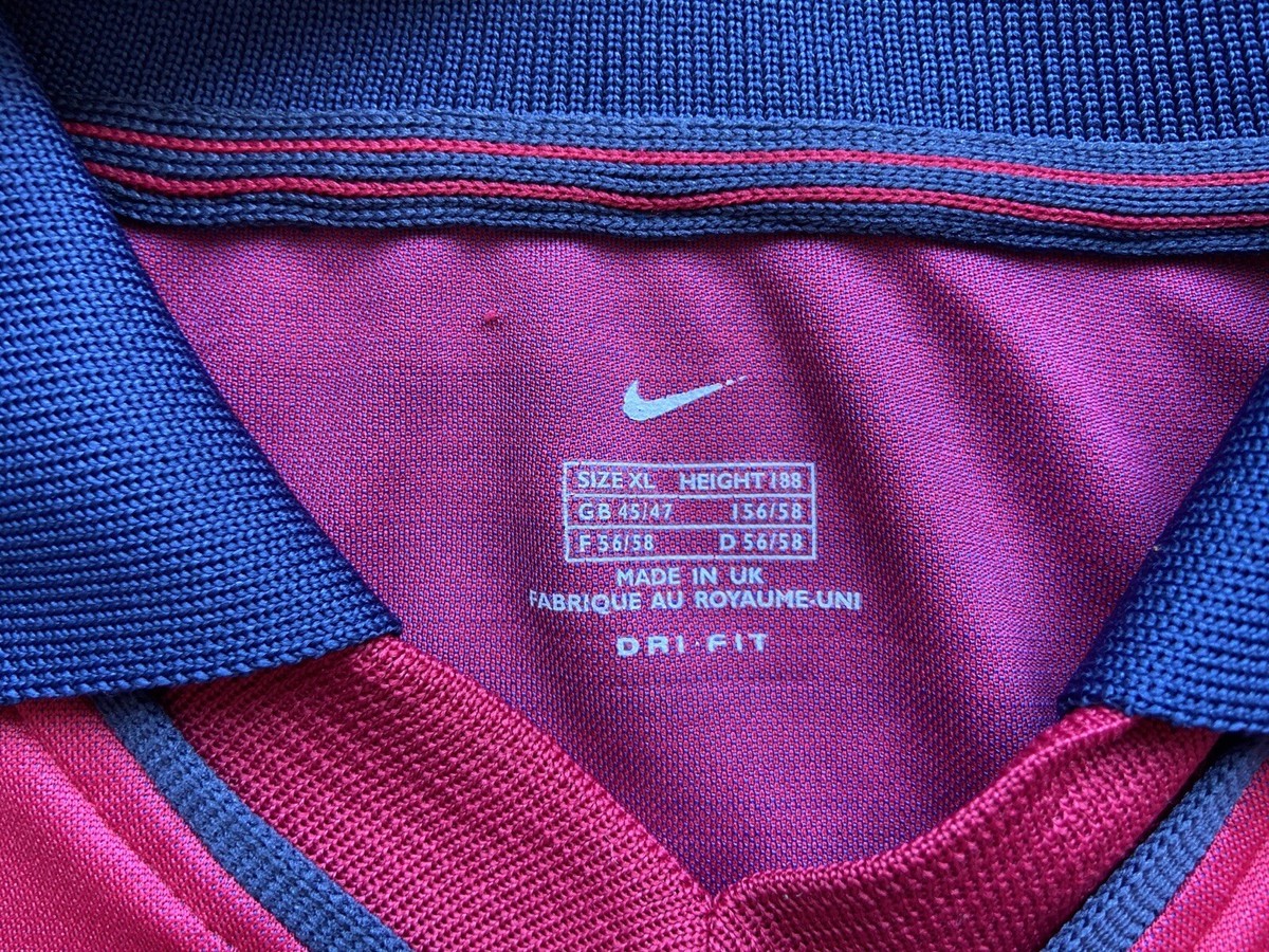 BARCELONA 2000 2001 HOME FOOTBAL SHIRT SOCCER JERSEY NIKE sz XL