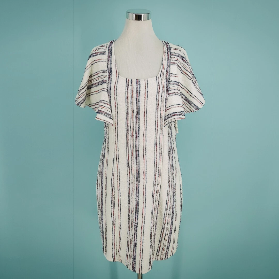 Akemi + Kin Anthropologie Size Medium Jovanie Stripe Ruffle Short Sleeve Dress
Opens in a new window