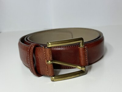 Cintura Uomo Brown Pelle Trussardi Belt Men Leather 1212