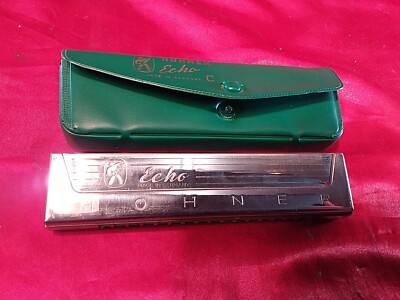 Vintage M. Hohner Mundharmonika mit Box OVP Echo Germany (3045)