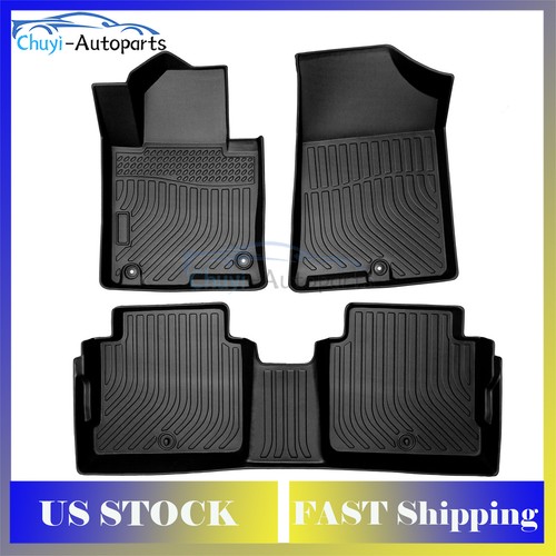 3X AllWeather Car Floor Mats For 20152019 Hyundai Sonata 3D TPE